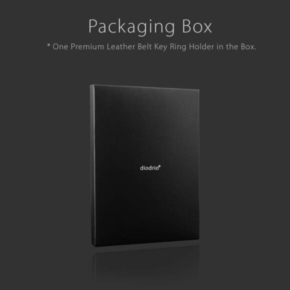 EDC Leather Key Ring Keychain Holder Belt Loop, Heavy Duty Belt Clip Key Fob Hol - Picture 7 of 7